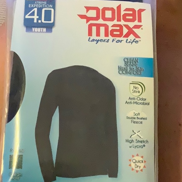 PolarMax 4.0 QUATTRO FLEECE BASELAYER CREW- Black - Picture 13 of 14